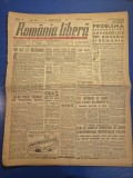 ziarul romania libera 14 decembrie 1945 - calaii din lagarul dachau condamnati la moarte,populatia evreiasca nu mai accepta conducerea lui fildrman