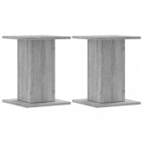 Cumpara ieftin Suporturi de plante 2 buc. gri sonoma 30x30x40 lemn prelucrat