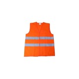 Vesta refelctorizanta portocalie, dungi reflectorizante, marime universala, MACI012