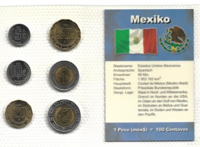 MEXIC - Set Complet Monede - UNC Sigilate foto