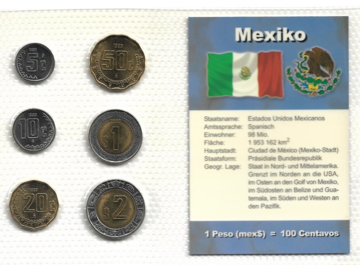 MEXIC - Set Complet Monede - UNC Sigilate
