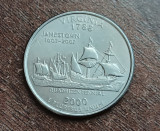 M3 C50 - Quarter dollar - sfert dolar - 2000 - Virginia - D - America USA, America de Nord