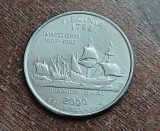 M3 C50 - Quarter dollar - sfert dolar - 2000 - Virginia - P - America USA