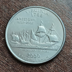 M3 C50 - Quarter dollar - sfert dolar - 2000 - Virginia - D - America USA