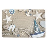 Suport farfurii bej cu model de vară, 43.5x28.5cm, CMCLASS