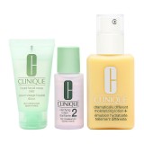 Great Skin Start Here 3 Step Set Clinique: Dramatically Different Lotion+, Fragrance Free, Moisturizing, Day &amp; Night, Lotion, Fo