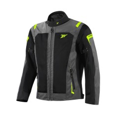 Geaca (jacheta) motociclete barbati Touring Seventy vara model SD-JT66 Sahara culoare: gri/galben fluor, XL