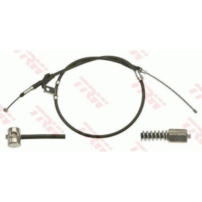 Cablu frana mana Land Rover Freelander 1 (L314), 02.98-10.06, Freelander 1 Soft Top (L314), 02.98-10.06, punte spate, Stanga, pt frana tambur, TRW foto