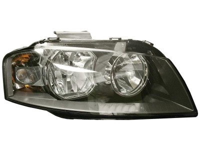 Far Audi A3 (8p), 05.2003-04.2008, partea Dreapta, tip bec H7+H7+PY21W; electric; cu motor, DEPO foto