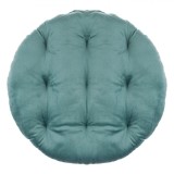Perna Scaun Decorativă, Velvet, Rotundă, Diametru 40 cm, Verde Mentă, Oem