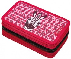Penar echipat fete, 3 fermoare, Dimensiuni 19x11.5x7cm, motiv Cute Animals foto
