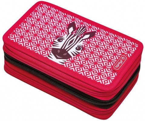 Penar echipat fete, 3 fermoare, Dimensiuni 19x11.5x7cm, motiv Cute Animals
