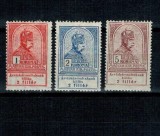 Ungaria 1913 - Inundatia, valorile mari, serie incompleta nestampilata