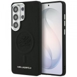 Husa MagSafe pentru Samsung Galaxy S26 Ultra S948, Karl Lagerfeld, Initial Logo Debossed, Neagra