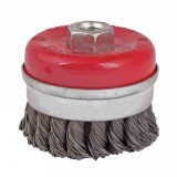 Perie cupa din sarma 100 mm pentru polizor unghiular Raider