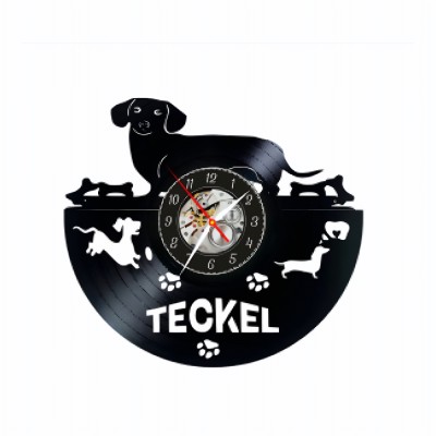 TECKEL-ceas de perete(personalizabil) foto