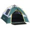 Cort camping, 2 persoane, material Oxford, impermeabil, cu copertina, husa, verde, 205x195x135 cm