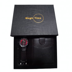 Set cadou barbati Magic Time 2 piese - negru