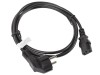 CEE 7/7->IEC 320 C13 POWER CORD 1.8M BK, Lanberg