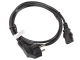 CEE 7/7->IEC 320 C13 POWER CORD 1.8M BK