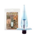 Butt Plug Vibrator Anal Blue Slimline#