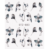 Cumpara ieftin Tatuaj Unghii LUXORISE Simple Flower Art, STZ-883, LUXORISE Nail Art