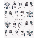 Tatuaj Unghii LUXORISE Simple Flower Art, STZ-883