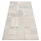 Covor din l&acirc;nă FLUX 461.43.AE110 OSTA - Geometric, structural, loft crem / gri, 135x200 cm