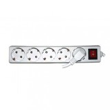 Prelungitor electric Makalon cu 5 prize, 3 m, cablu 1.5 mm, intrerupator