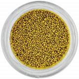 Perle decorative - galben auriu, 0,5mm