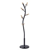 Cuier metal negru Sadik 33x33x175 cm