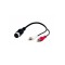 Cablu adaptor 2x RCA la 5 pini DIN mama 20cm Goobay