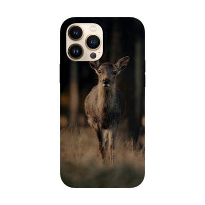 Husa compatibila cu Apple iPhone 14 Plus model Curious deer, Silicon, TPU, Viceversa foto