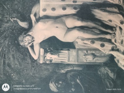 reproducere veche pe hartie cartonata lucioasa , pentru colectie sau pentru inramare pe un format A4 foto