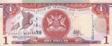 TRINIDAD SI TOBAGO █ bancnota █ 1 Dollar █ 2006 (2017) █ P-46A semnatura10 █ UNC