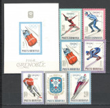 Romania.1967 Olimpiada de iarna GRENOBLE YR.375, Nestampilat