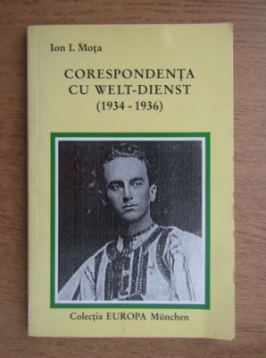 Ion I. Mota - Corespondenta cu Welt-Dienst 1934-1936 legionar legionara Codreanu foto