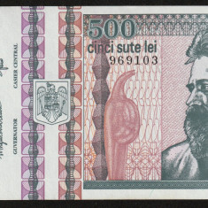 Romania, 500 lei 1992 UNC filigran prifil_ D.0029 969103