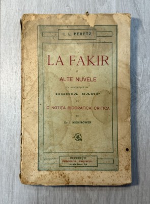 La Fakir si alte nuvele - I. L. Peretz, 1915 foto