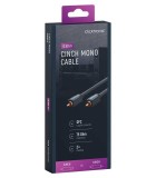 Cablu Profesional CLICKTRONIC audio 1x RCA 0.5m tata-tata aurit OFC cupru COAX 75 ohm Dublu ecranat 70442