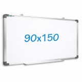 Tabla magnetica whiteboard 90x150 cm, rama aluminiu, tavita markere