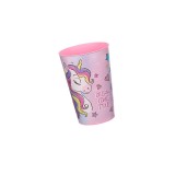Pahar din plastic pentru copii, Unicorn, Fete, gradinita, 340ml, ATU-088052