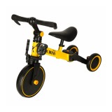 Tricicleta Copii Trike Fix Mini 3&icirc;n1 cu Pedale, Galben