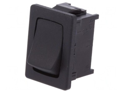 Comutator Basculant ON-OFF 12A 250V Negru IP40 foto