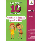 Exersez 10 minute pe zi. Adunari si scaderi pana la 100. Clasa 1