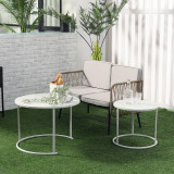 Outsunny set mese rotunde, bistro, Ф70x 50cm, Ф50x43cm