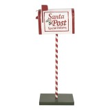 Cumpara ieftin Decoratiune Cutie Postala Craciun metal multicolor 19x33x92 cm