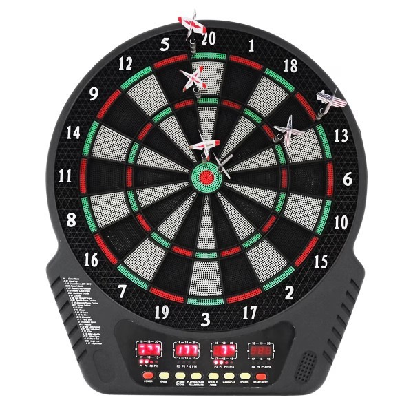 Joc de Darts cu Afisaj Electronic LCD Color 230V 27 Jocuri 16 jucatori 85904 BRP