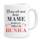 Cana alba personalizata &quot;Doar cele mai bune mame primesc titlul de bunica&quot;, INOVATIX&reg;. 330ml