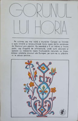 GORUNUL LUI HORIA. POEME-ANTOLOGIE SI CUVANT INAINTE DE V. FANACHE-243108 foto